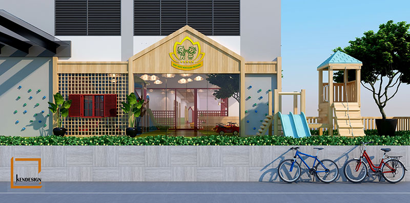 Thiết kế nhà trẻ mặt tiền